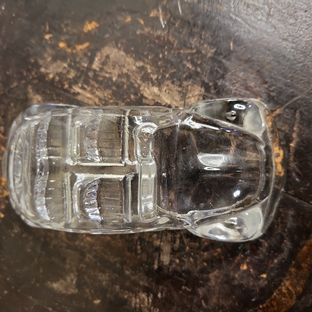 Vintage Glass Volkswagen Bug Paperweight 5.75" - Picture 5 of 9